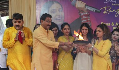 रंगरात्रि डांडिया नाईट्स के लिए भूमि पूजन सम्पन्न