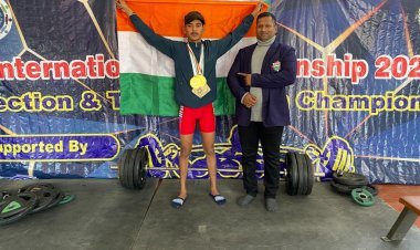कोच गोपाल सोनी के शिष्य ने अंतरराष्ट्रीय पावरलिफ्टिंग प्रतियोगिता में शानदार प्रदर्शन किया।