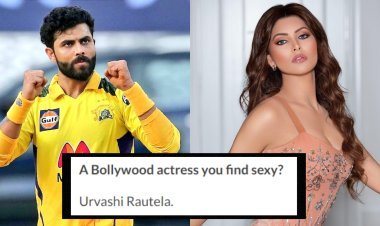 क्या!"उर्वशी रौतेला बॉलीवुड की सबसे सेक्सी एक्ट्रेस हैं" - क्रिकेटर रवींद्र जडेजा