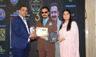 डॉक्टर भास्कर शर्मा को मिला इंटरनेशन प्रेस्टीजियस अवॉर्ड