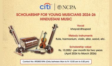 एनसीपीए भारतीय शास्त्रीय संगीत के छात्रों के लिए ‘सिटी एनसीपीए स्कॉलरशिप फॉर यंग म्यूजिशियंस’ के एक और संस्करण की पेशकश कर रहा है