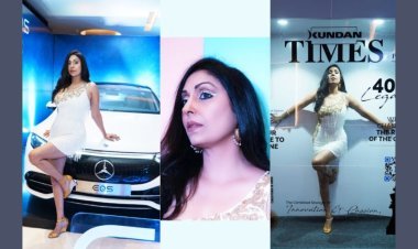 Pooja Misra spotted at Pune Times Fashion Week’s looking like a Greek goddess!