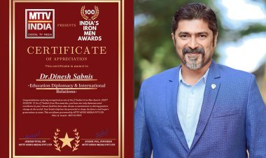 India’s Iron Men Award 2023” was conferred to Dr.Dinesh Sabnis for Education Diplomacy & International Relations by MTTV News Media