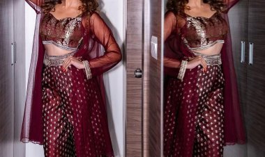 श्रवण कुमार  के थाई-हाई स्लिट ऑउटफिट में अभिनेत्री सीरत कपूर ने की तस्वीरें शेयर