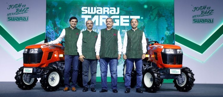 स्वराज ट्रैक्टर्स ने ठोस आकार और हल्के वजन की नई 'स्वराज टार्गेट' ट्रैक्टर रेंज लॉन्च की