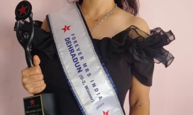 Alka Negi as Newly Crowned Mrs Dehradun 2023 organised by Forever Star India