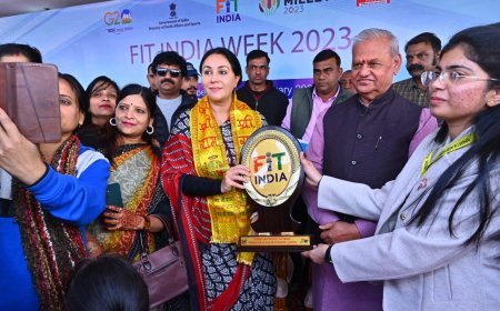 DY CM DIYA KUMARI CALLS UPON EVERYONE TO ADOPT A FIT LIFESTYLE