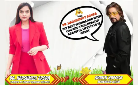 विख्यात डाइटिशियन डॉ हर्षमीत अरोड़ा  को बॉलीवुड के अभिनेता शक्ति कपूर ने उनके कार्यों के लिए उनकी प्रशंसा की