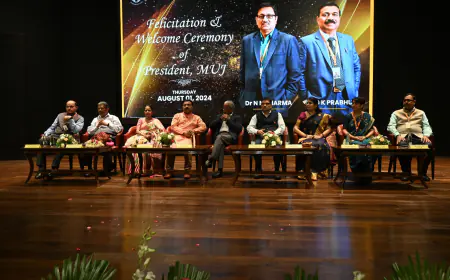 Manipal University Jaipur (MUJ) welcomes new VC Prof. N N Sharma and bids farewell to Dr. G K Prabhu