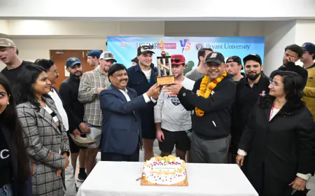 Friendship on Pitch; IIHMR University Hosts Bryant University for a Friendly Match